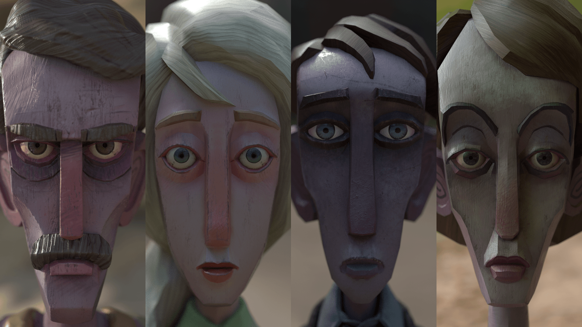 Four faces from Being Gregor