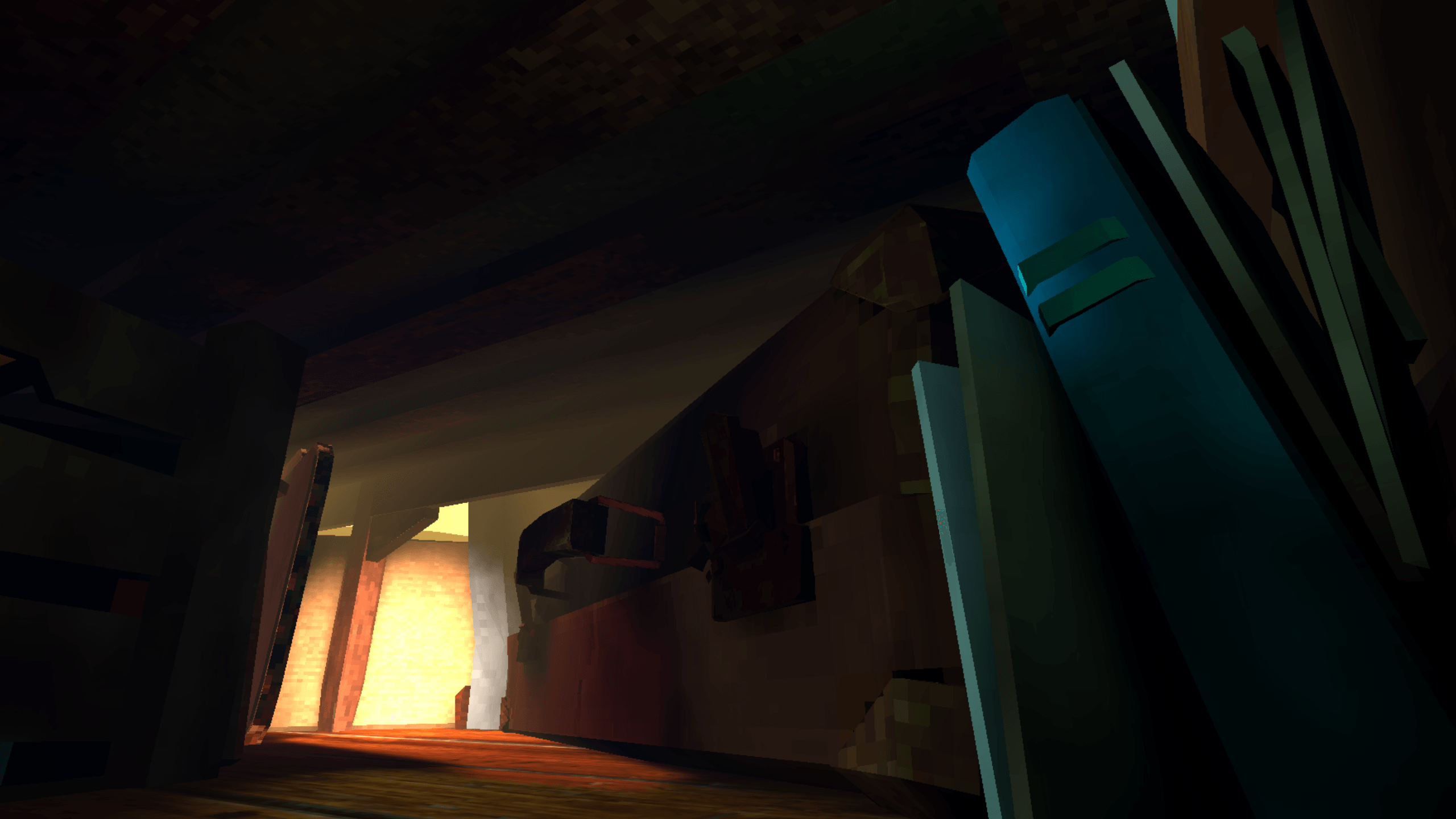 A view from beneath the bed